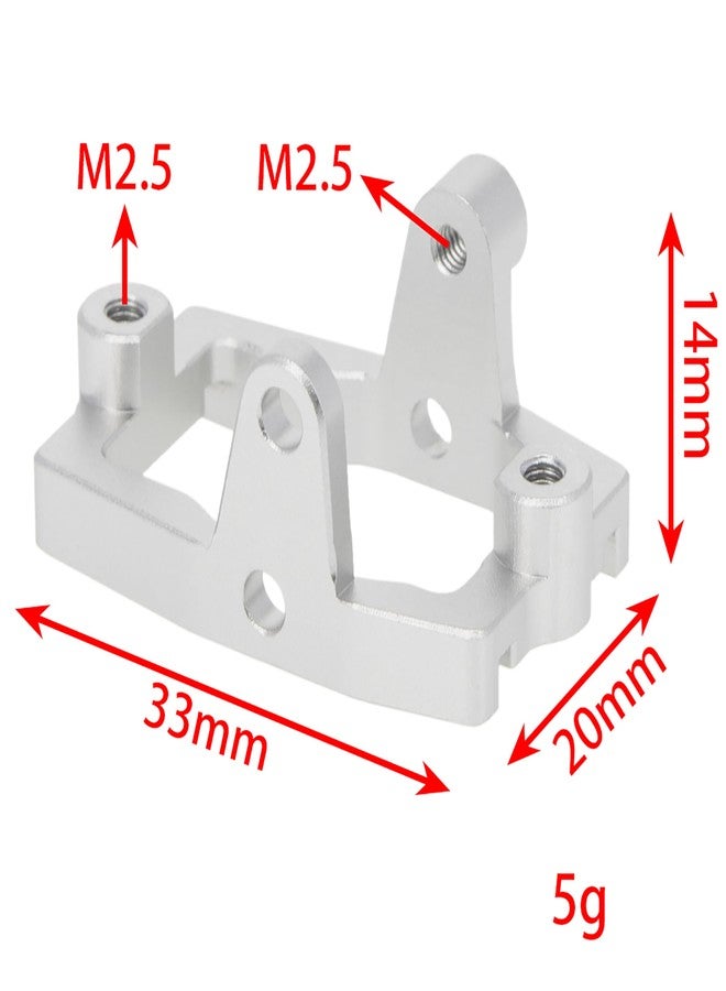 MEUS RACING TRX4M Servo Mount TRX4M Upgrade Parts Accessories for TRX4M Defender/Bronco/K10/F150 1/18 RC Crawler Car (Silver) - Image 2